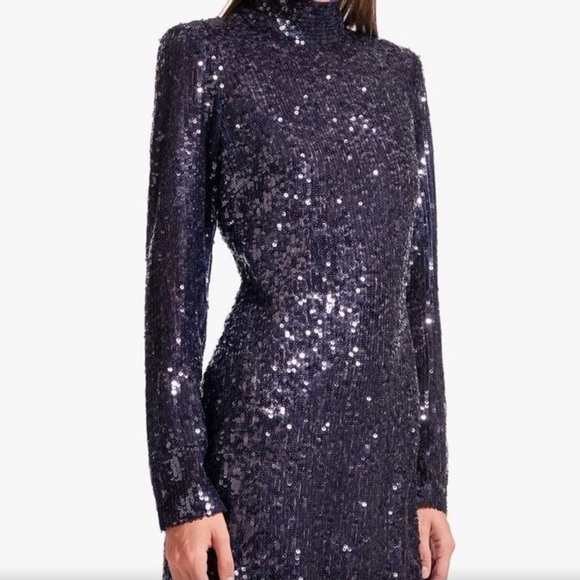 Staud Sequin Liza Mini Dress NWOT - Picture 3 of 15